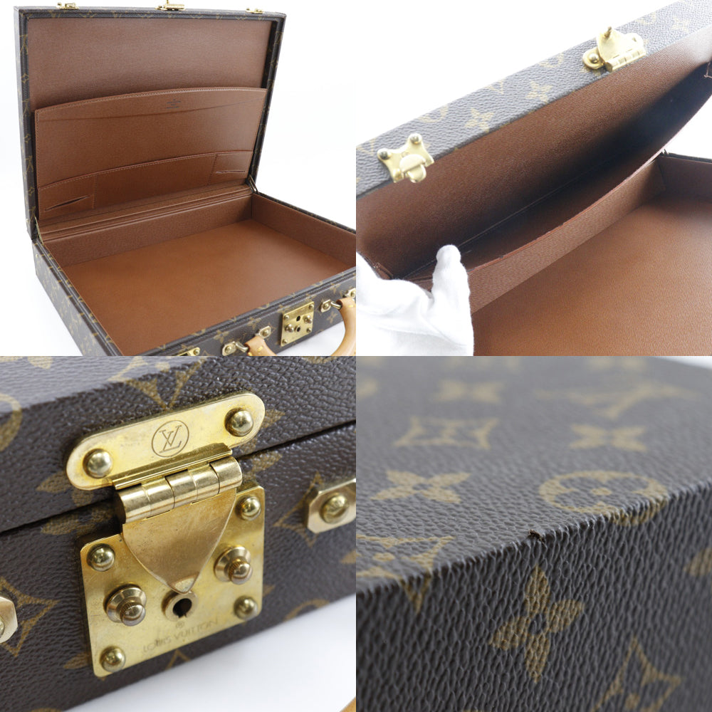 LOUIS VUITTON Business bag Monogram canvas Brown president Attache case