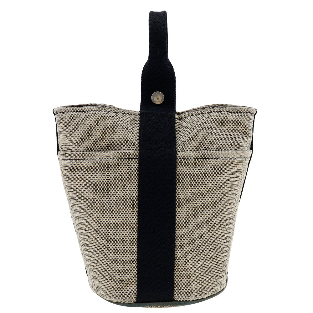 HERMES Handbag canvas gray Sakso PM Women Used