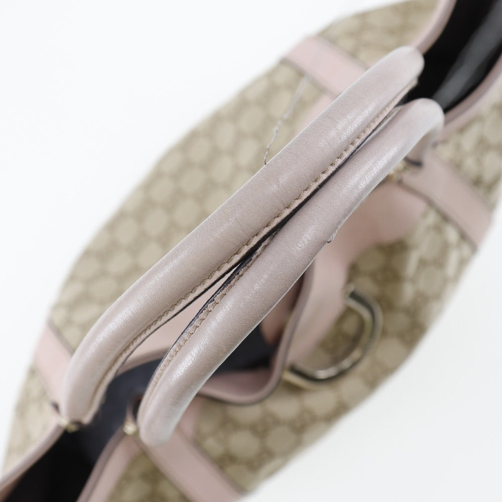 GUCCI Handbag GG canvas beige Women Used