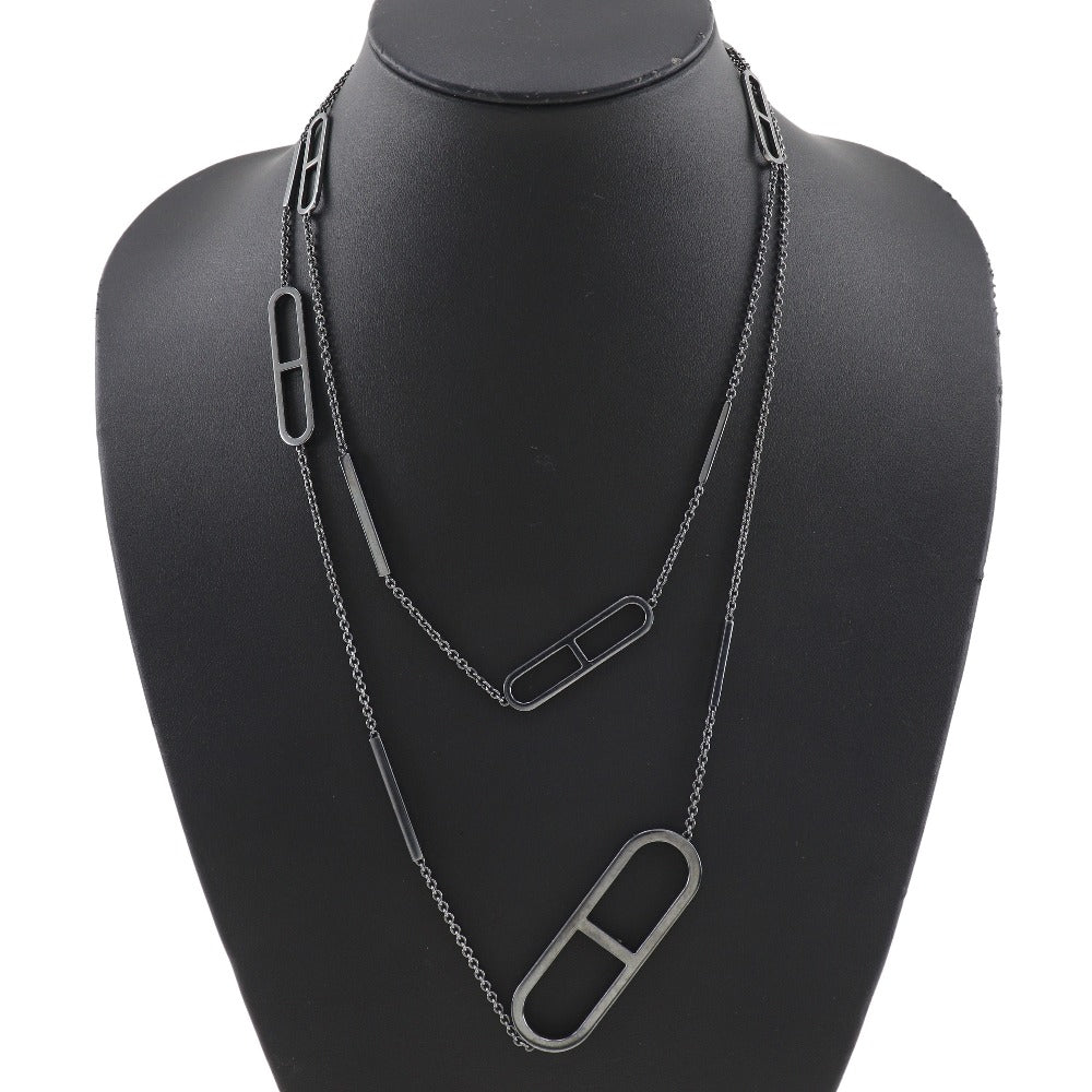 HERMES Necklace Silver925 gray Eva - Chene Dunkle Women Used