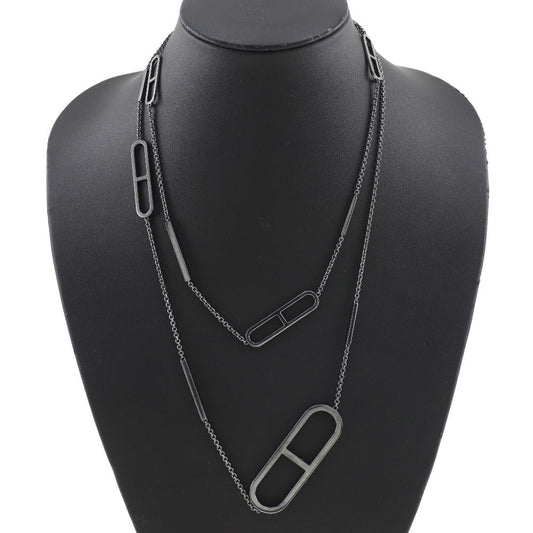 HERMES Necklace Silver925 gray Eva - Chene Dunkle Women Used