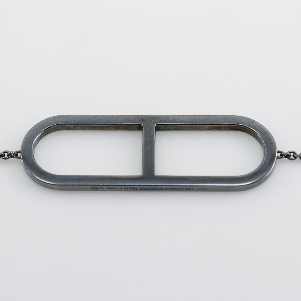 HERMES Necklace Silver925 gray Eva - Chene Dunkle Women Used