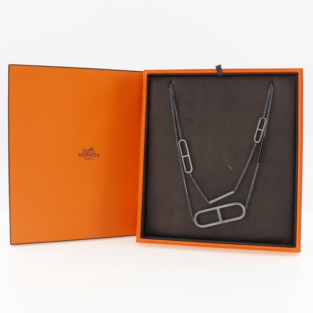 HERMES Necklace Silver925 gray Eva - Chene Dunkle Women Used
