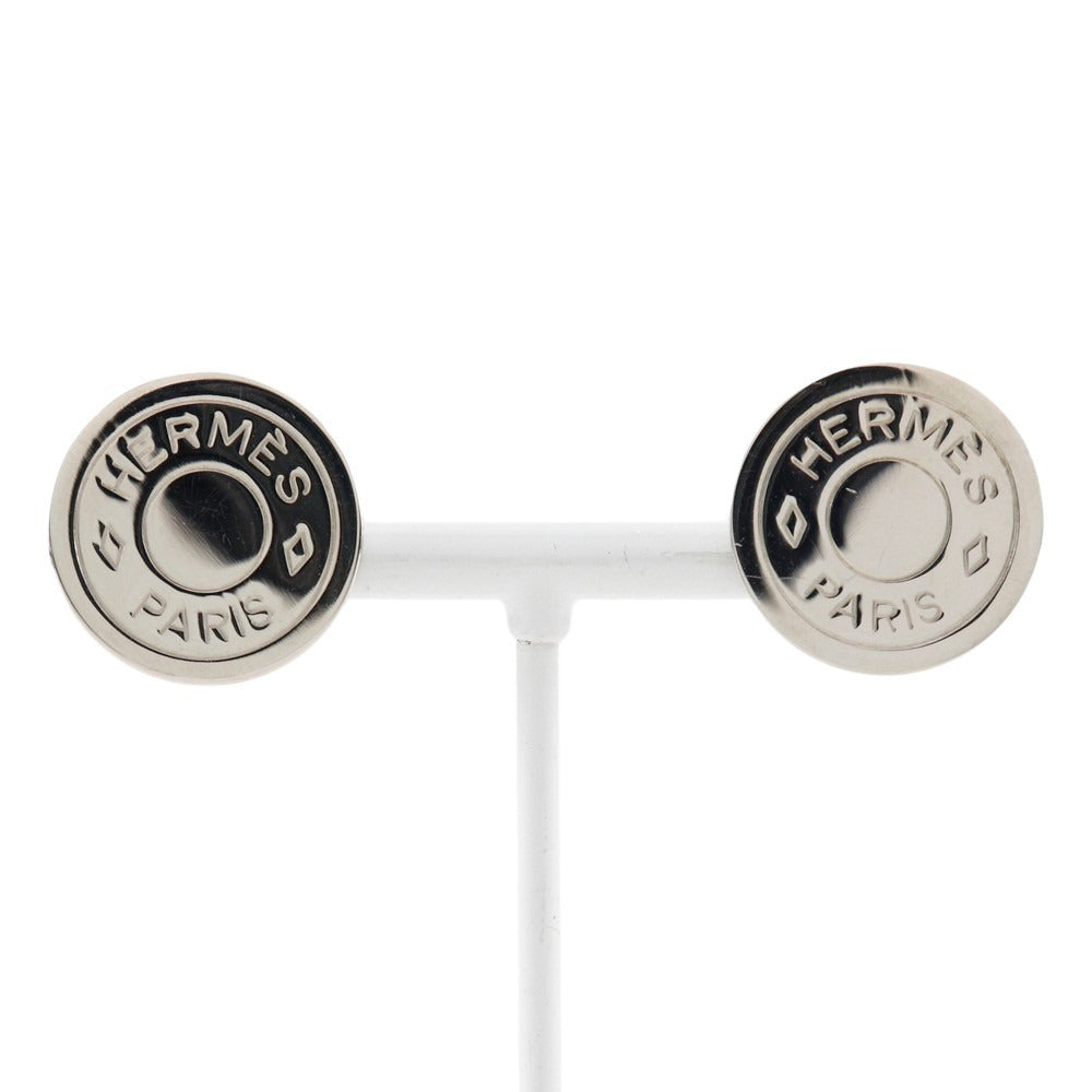 HERMES Earring metallic Silver BIJOUTERIE FANTAISIE Serie Women Used