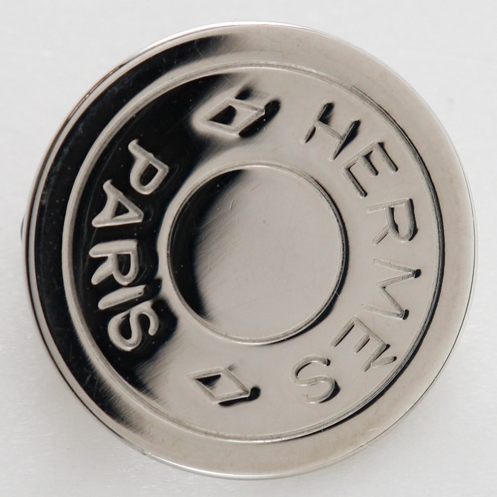 HERMES Earring metallic Silver BIJOUTERIE FANTAISIE Serie Women Used