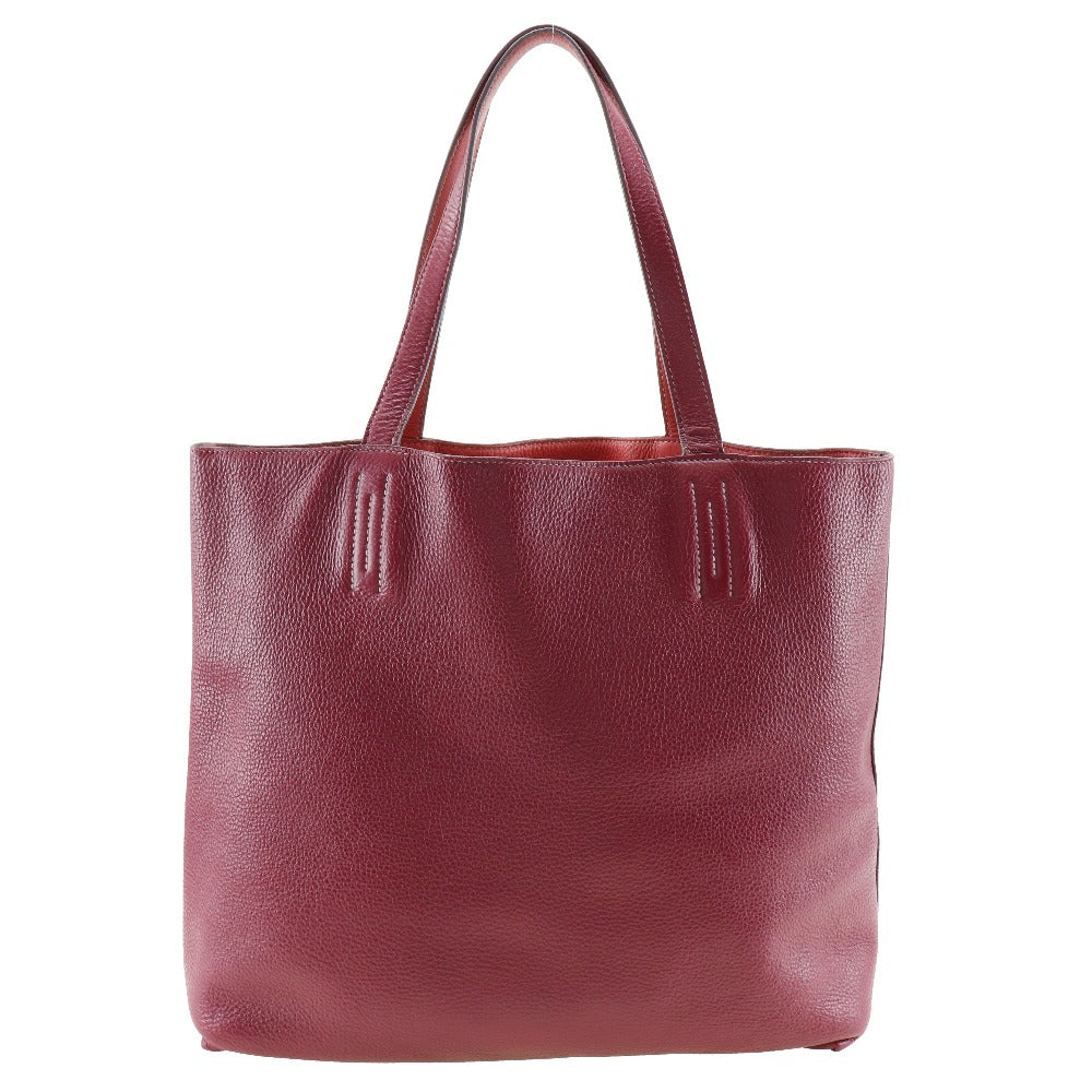HERMES Tote Bag Taurillon Clemence Bougainvillea reversible Doble Sense 45 Women Used