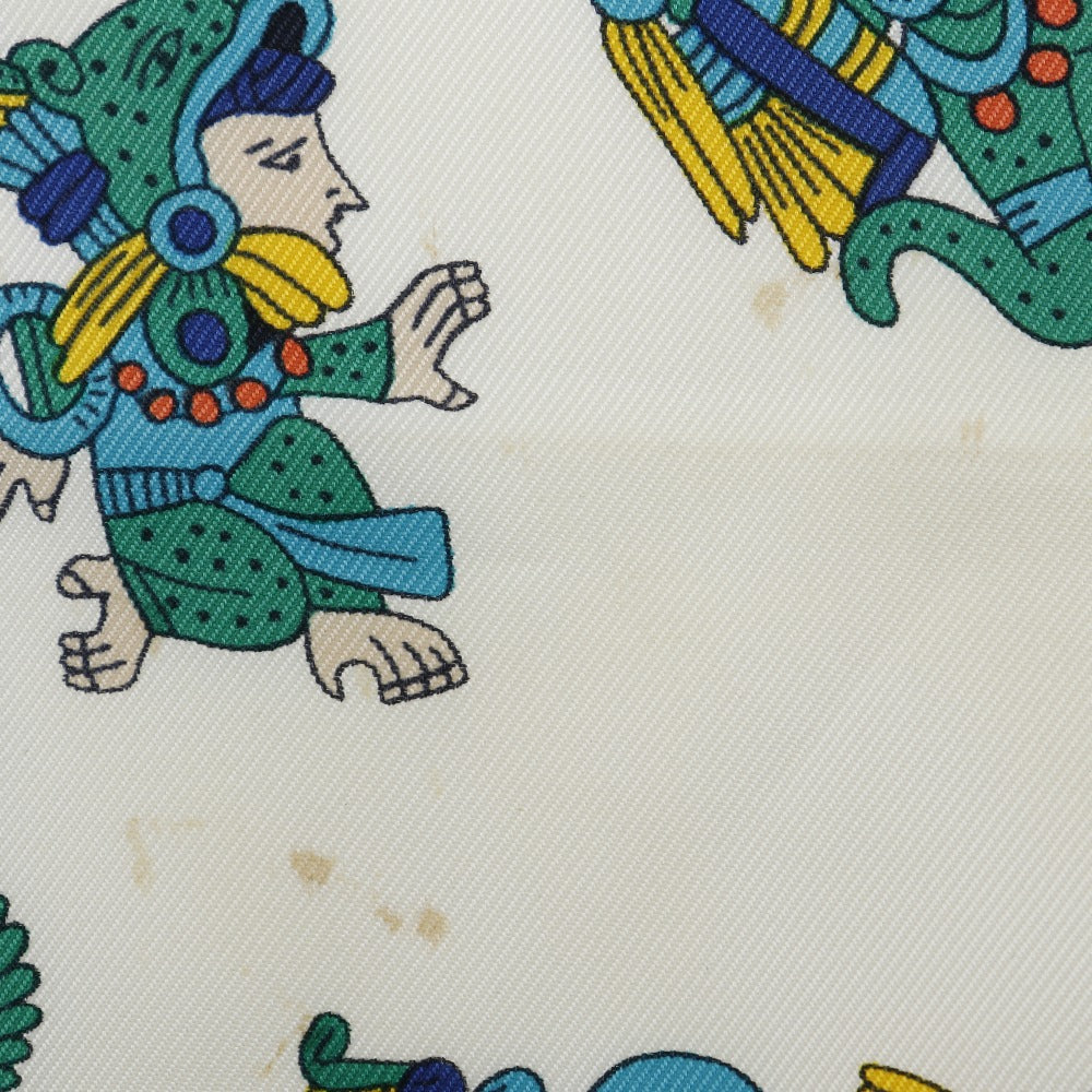HERMES scarf silk Blue ASTRES et SOLEILS Celestial bodies and the sun Carre90 Women Used
