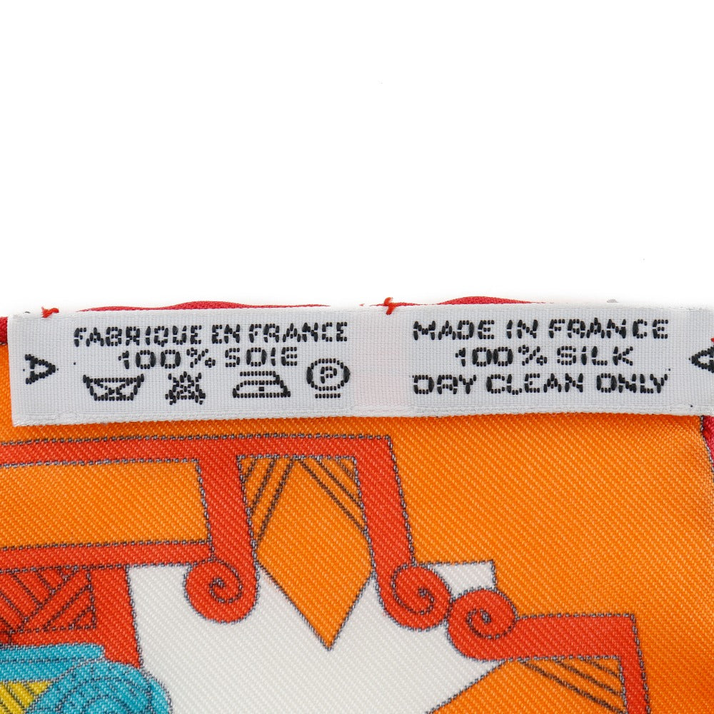 HERMES scarf silk Blue ASTRES et SOLEILS Celestial bodies and the sun Carre90 Women Used