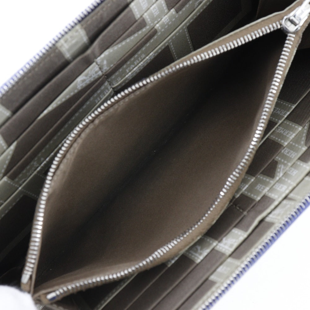 HERMES Long Wallet Purse Epsom Blue Azap long silk in Women Used