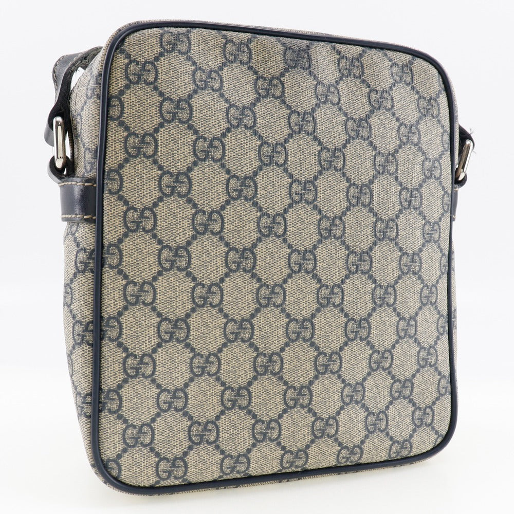 GUCCI Shoulder Bag 233268 525040 GG plus Gray / navy GG plus unisex(Unisex) Used