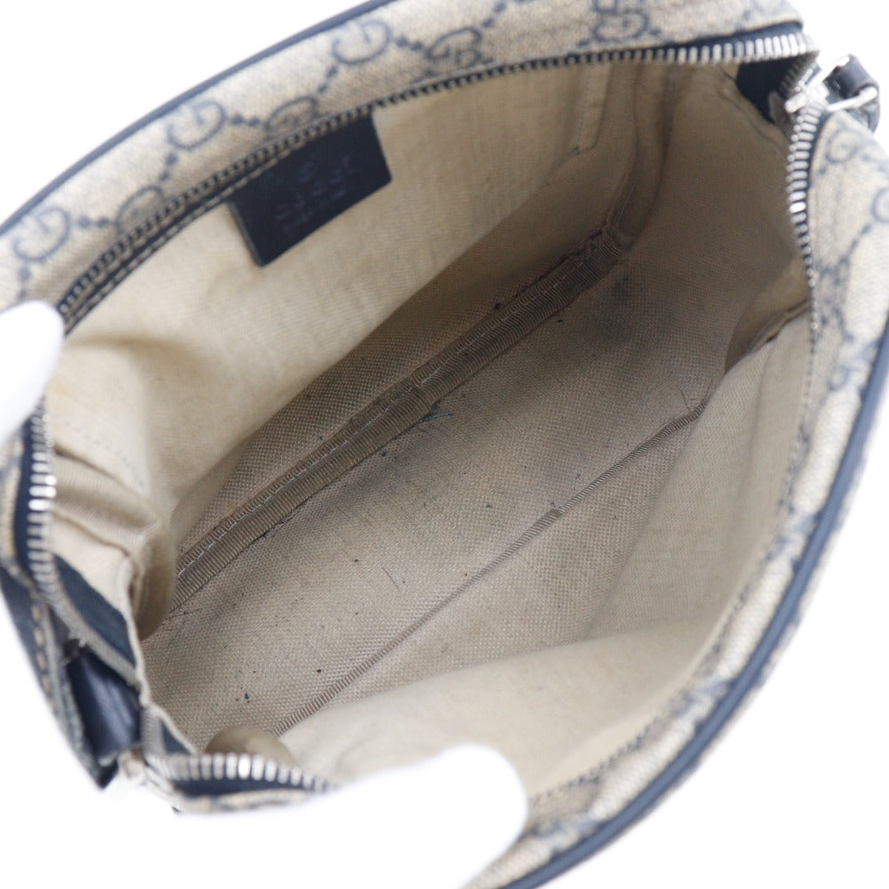 GUCCI Shoulder Bag 233268 525040 GG plus Gray / navy GG plus unisex(Unisex) Used