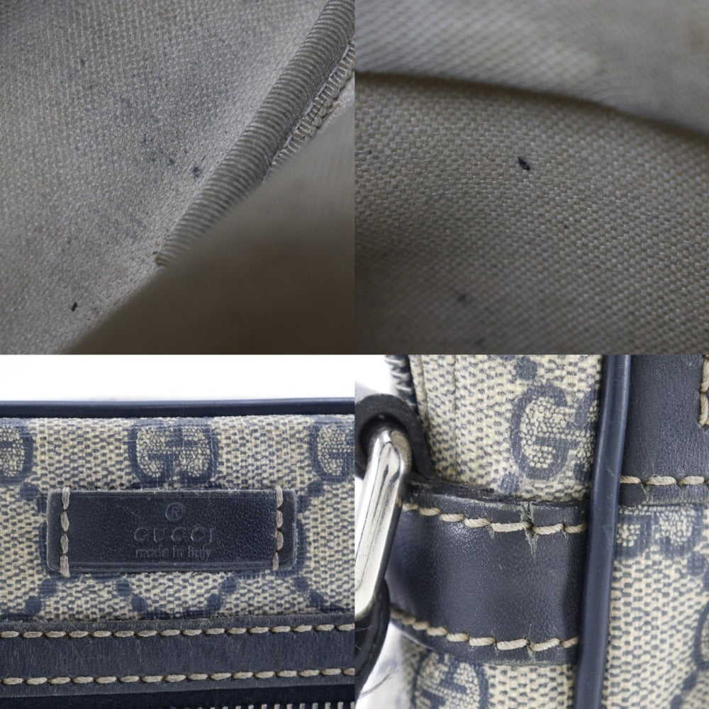 GUCCI Shoulder Bag 233268 525040 GG plus Gray / navy GG plus unisex(Unisex) Used