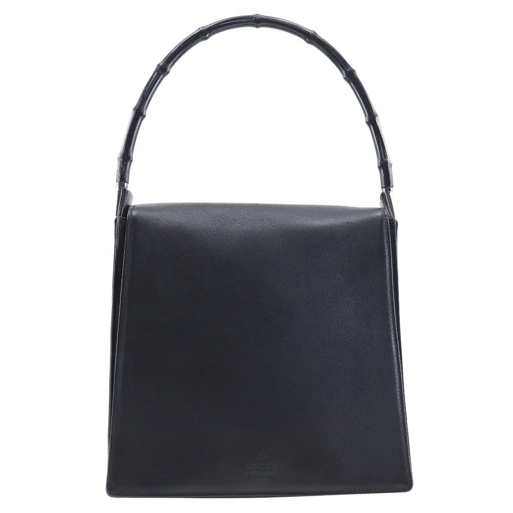 GUCCI Shoulder Bag 001 3243 200047 Calfskin black Bamboo Women Used