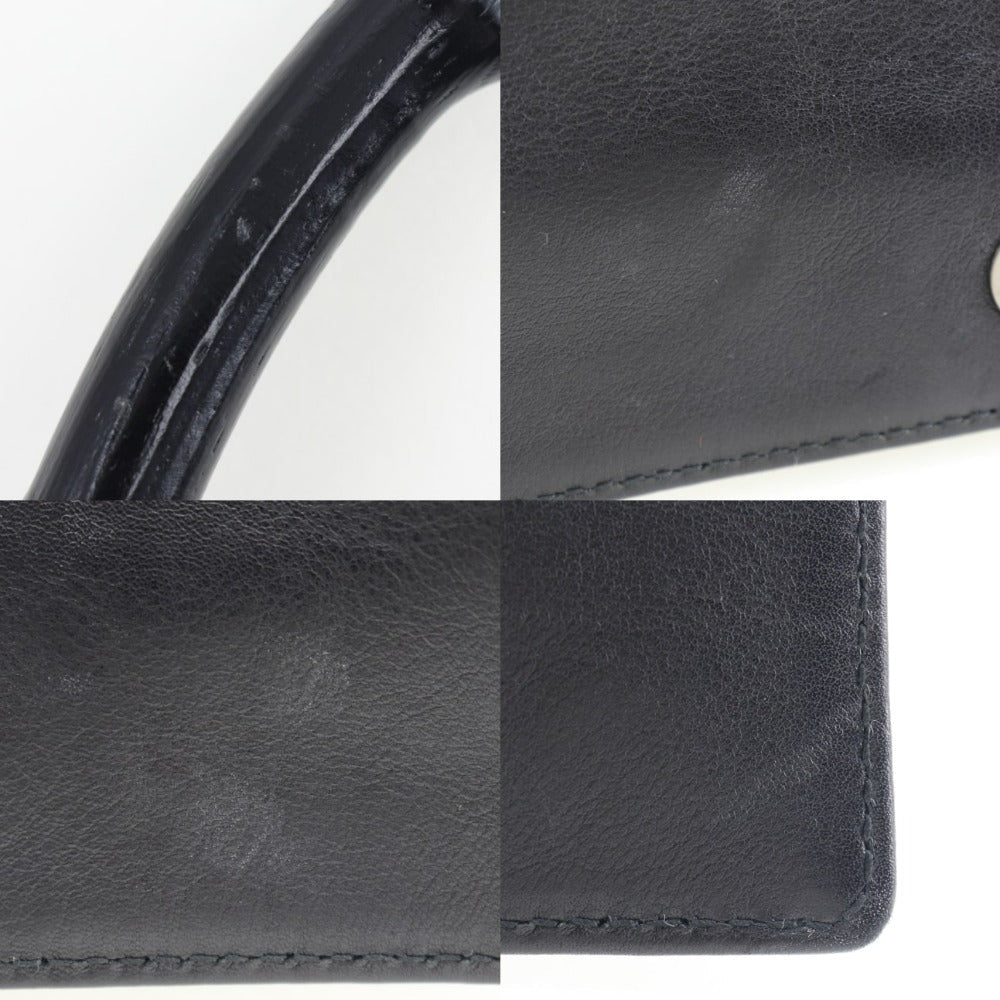 GUCCI Shoulder Bag 001 3243 200047 Calfskin black Bamboo Women Used