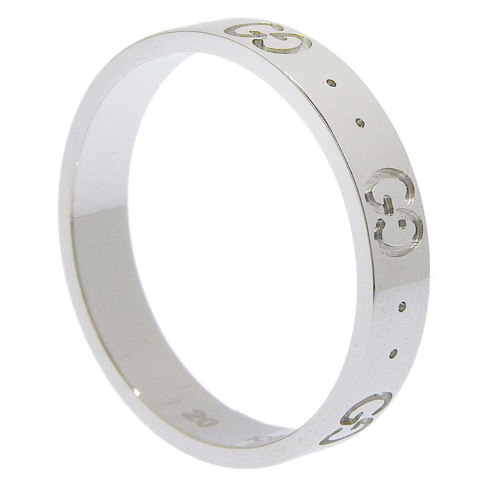 GUCCI Ring K18 white gold Silver Icon ring 20