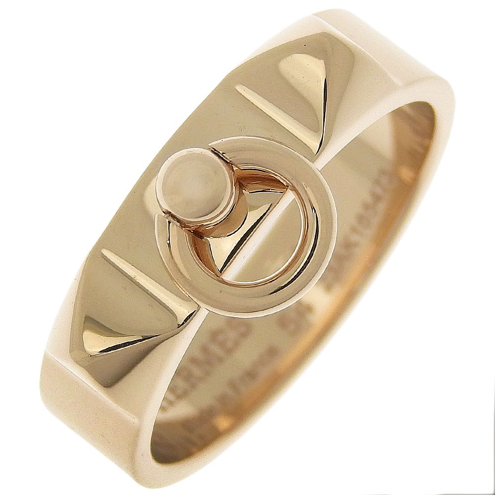 HERMES Ring K18 Pink Gold gold Cory Ed Cyan PM Women 54 Used