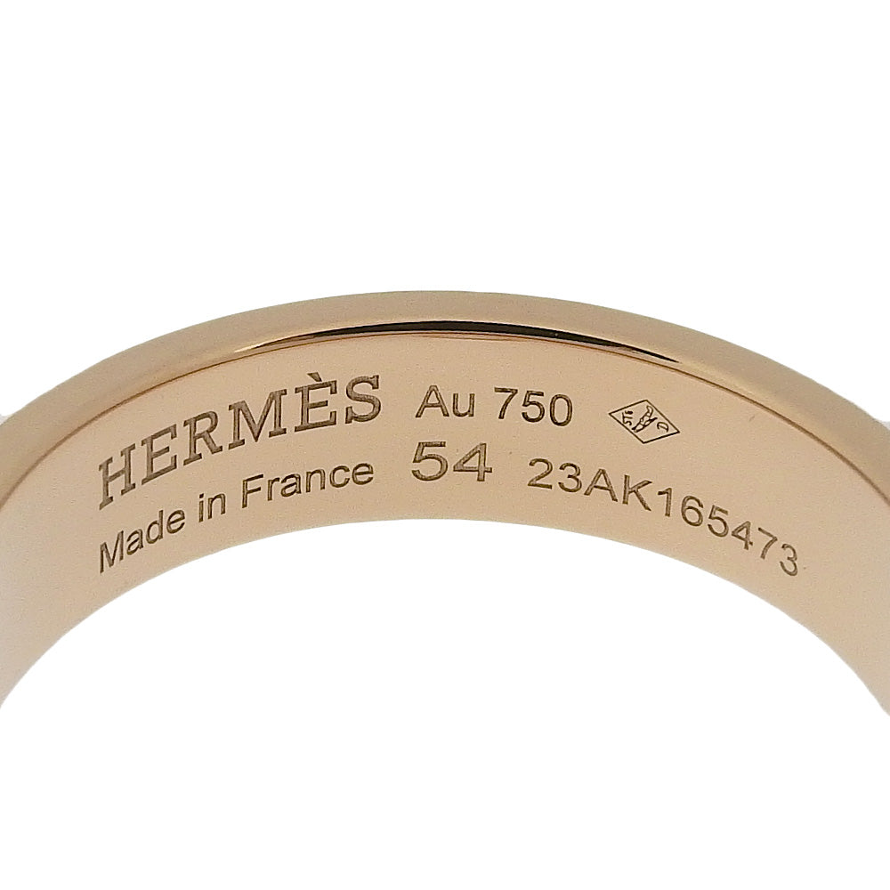 HERMES Ring K18 Pink Gold gold Cory Ed Cyan PM Women 54 Used