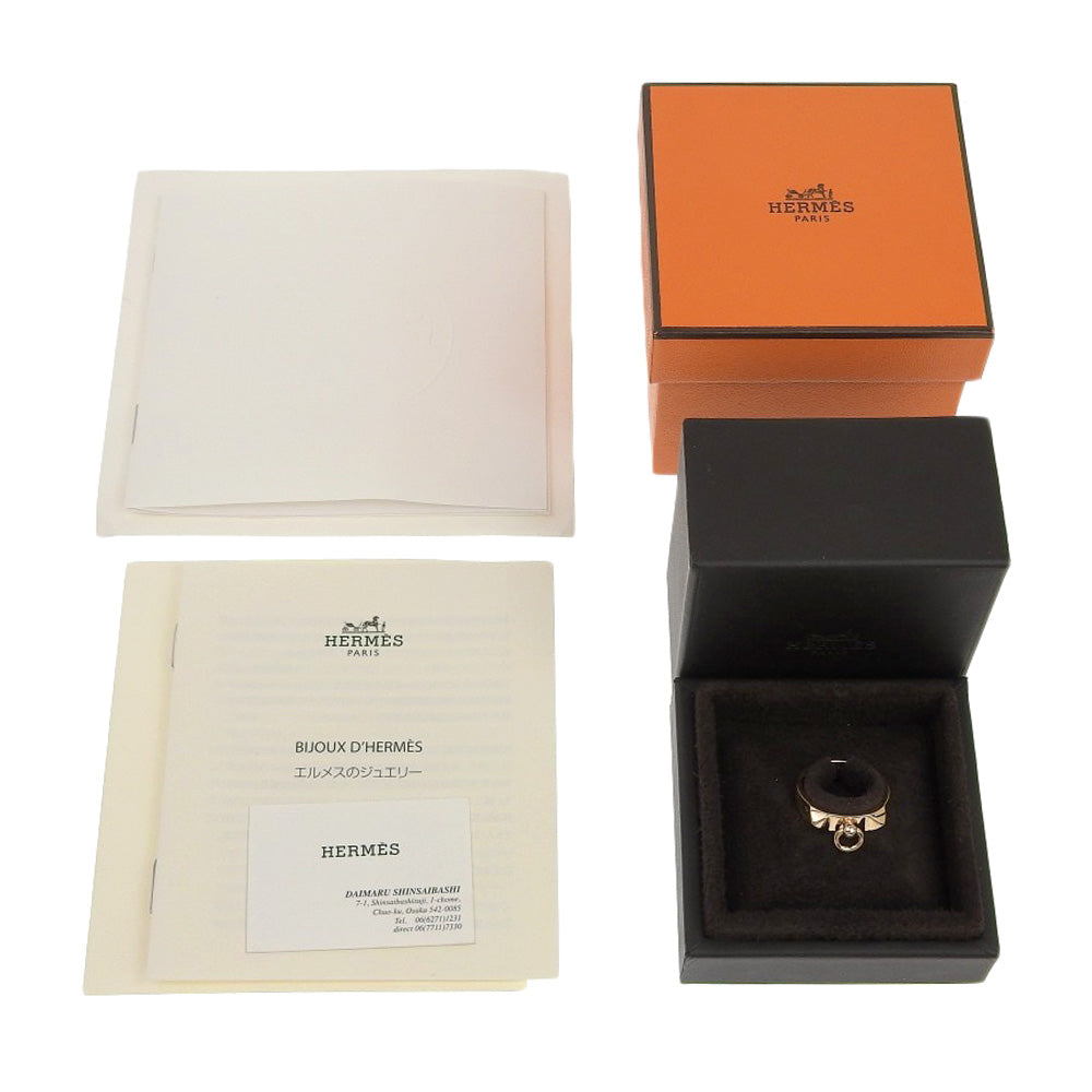 HERMES Ring K18 Pink Gold gold Cory Ed Cyan PM Women 54 Used