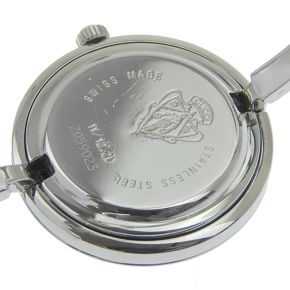 GUCCI Watches Quartz 11/12.2L Stainless Steel Silver Change belt White dial Women Used