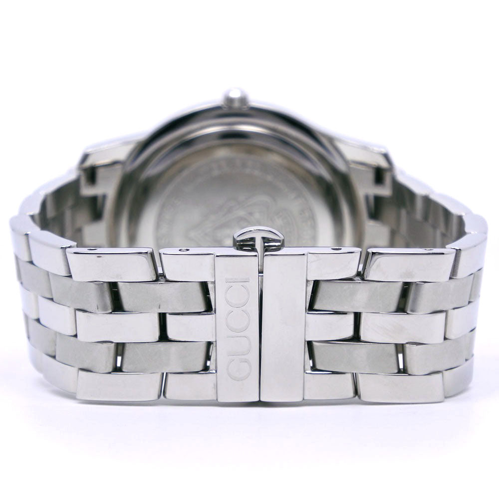 GUCCI Watches Quartz 5500M Stainless Steel Silver black dial
