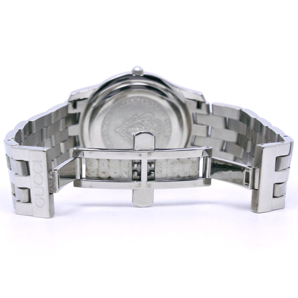 GUCCI Watches Quartz 5500M Stainless Steel Silver black dial