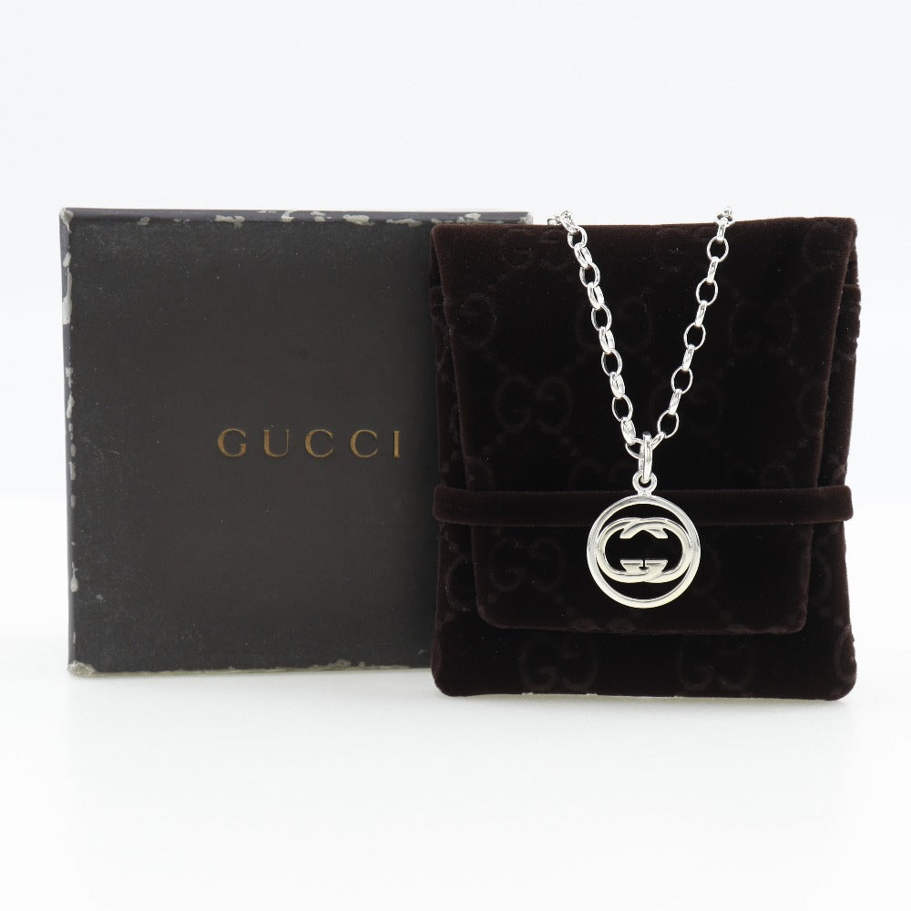 GUCCI Necklace Silver925 Silver Double G Doppia G Women(Unisex) Used