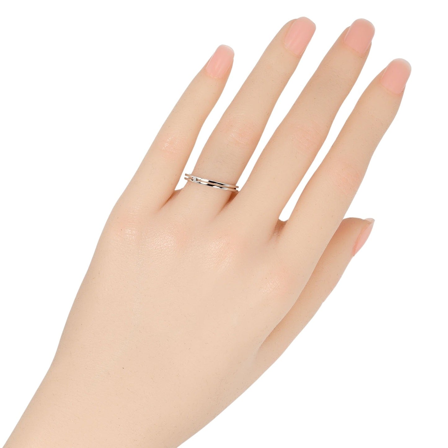 GUCCI Ring K18 white gold Silver Infinity Women 13 Used