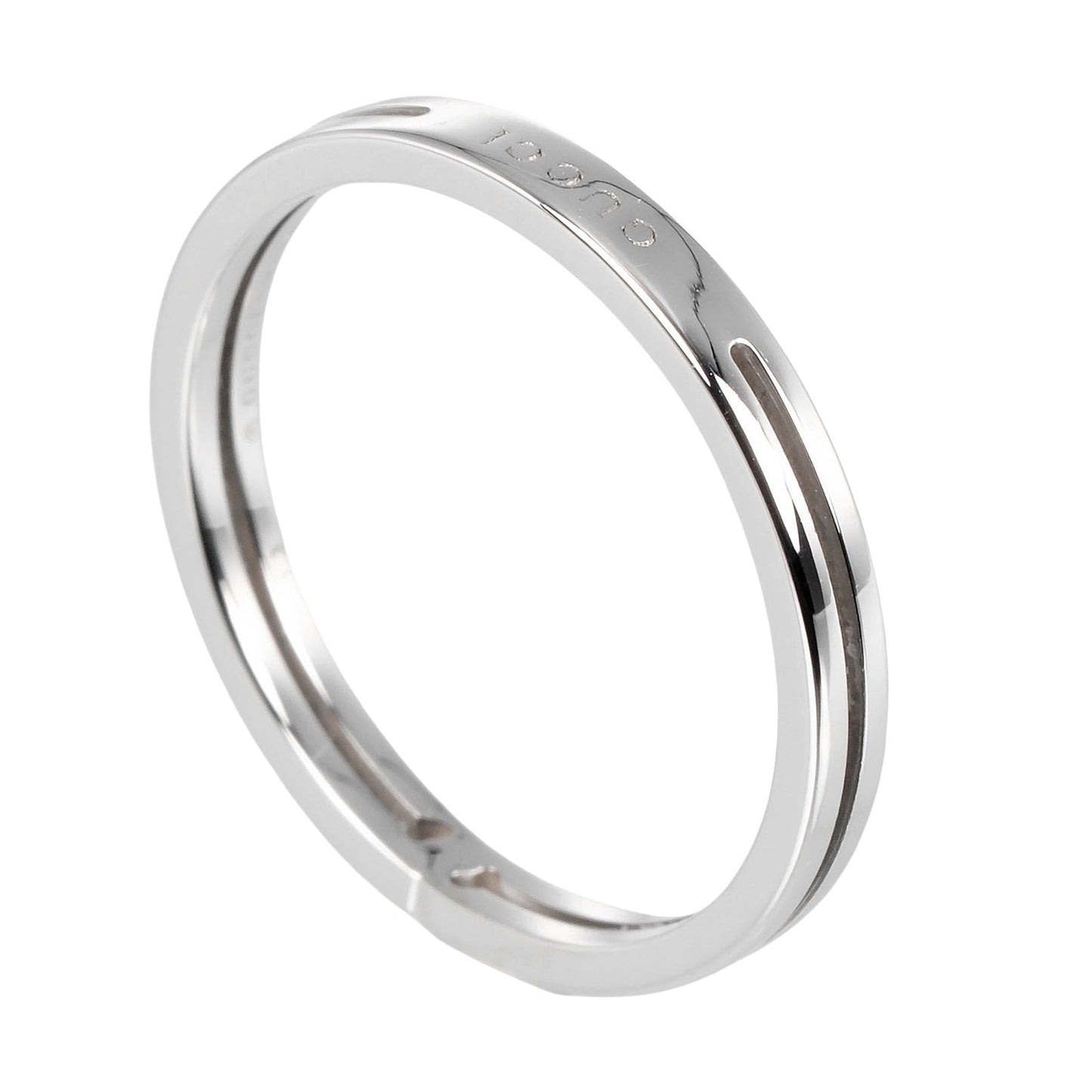 GUCCI Ring K18 white gold Silver Infinity Women 13 Used