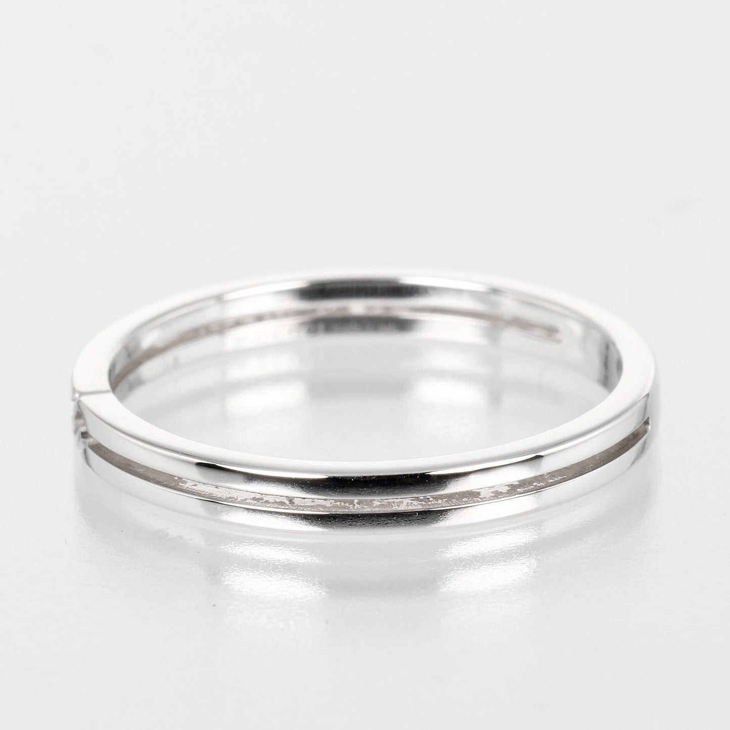 GUCCI Ring K18 white gold Silver Infinity Women 13 Used