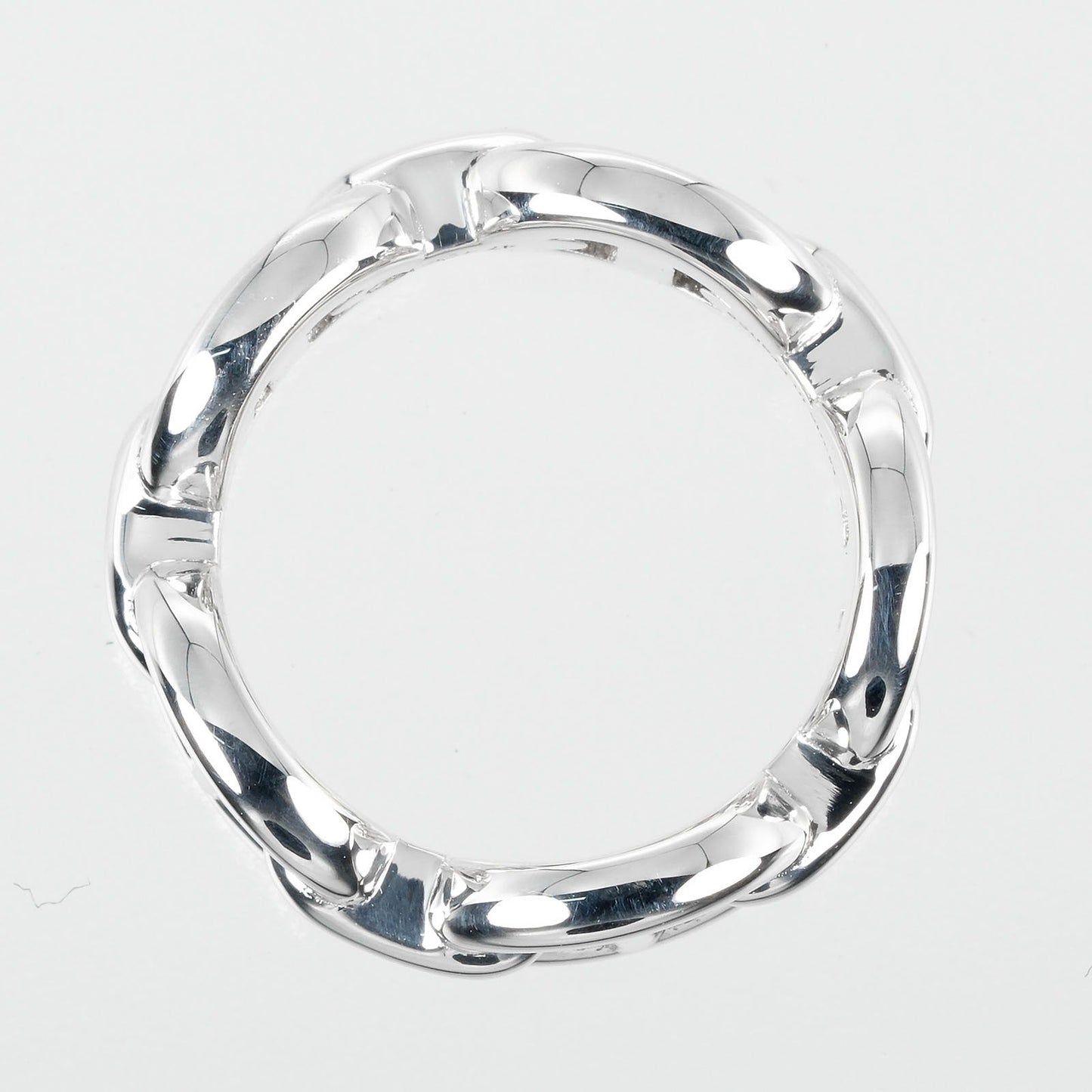 HERMES Ring Silver925 Silver Chene Dunkle Enchaine Women 47 Used