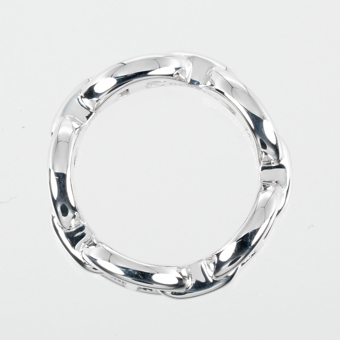 HERMES Ring Silver925 Silver Chene Dunkle Enchaine Women 47 Used