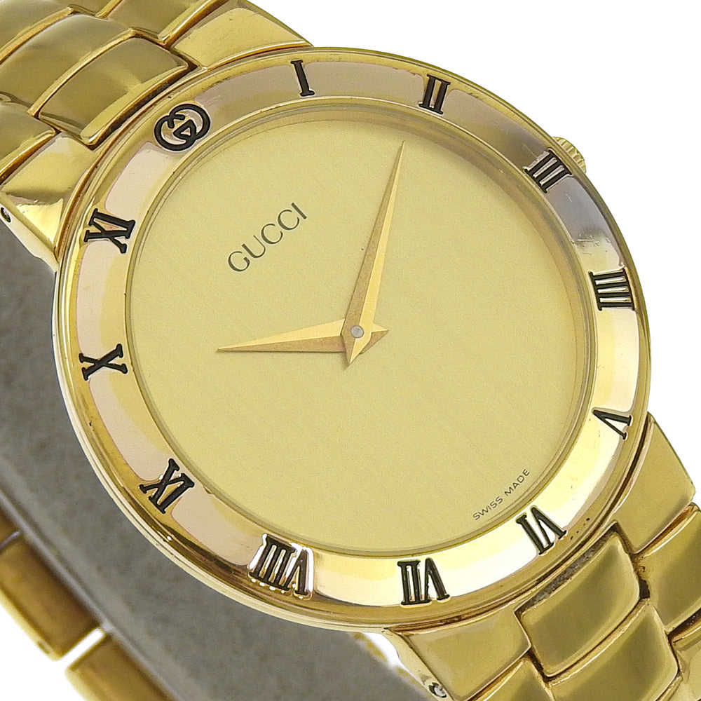 GUCCI Watches Quartz 3300.2.M Plated Gold gold vintage gold dial