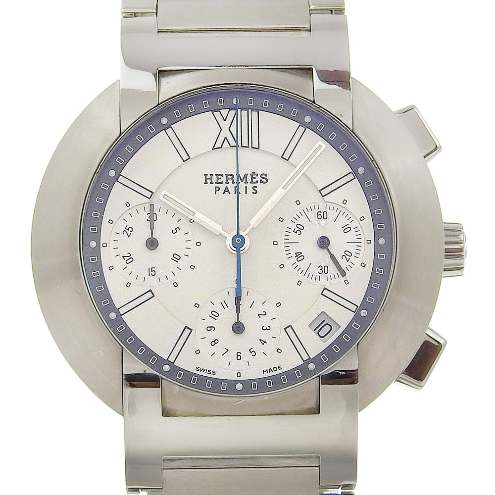 HERMES Watches NO1.910 Stainless Steel Silver Nomad White dial mens Used
