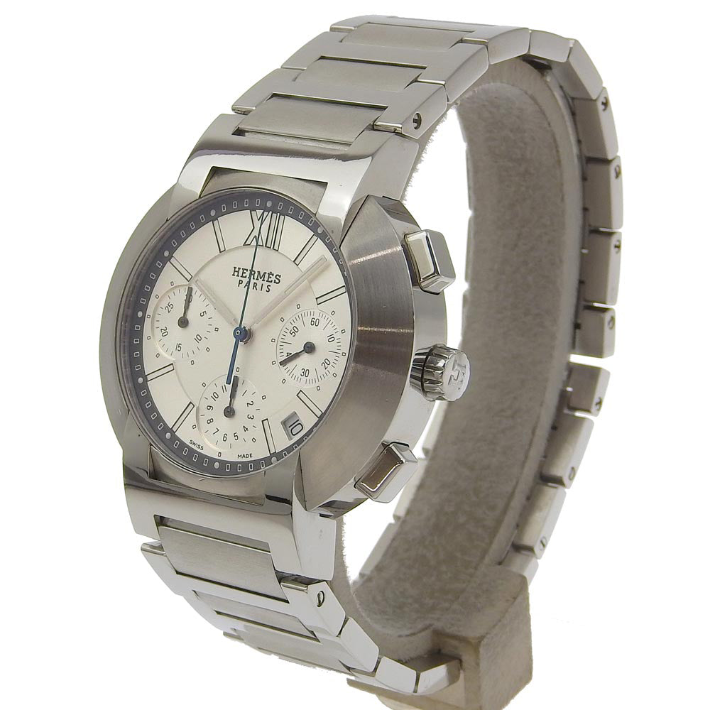 HERMES Watches NO1.910 Stainless Steel Silver Nomad White dial mens Used