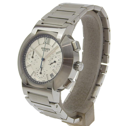 HERMES Watches NO1.910 Stainless Steel Silver Nomad White dial mens Used