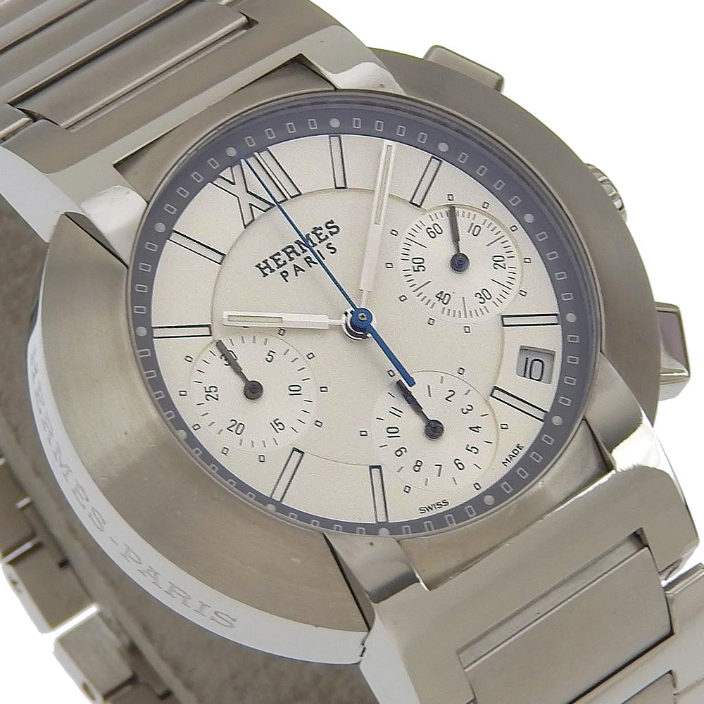 HERMES Watches NO1.910 Stainless Steel Silver Nomad White dial mens Used