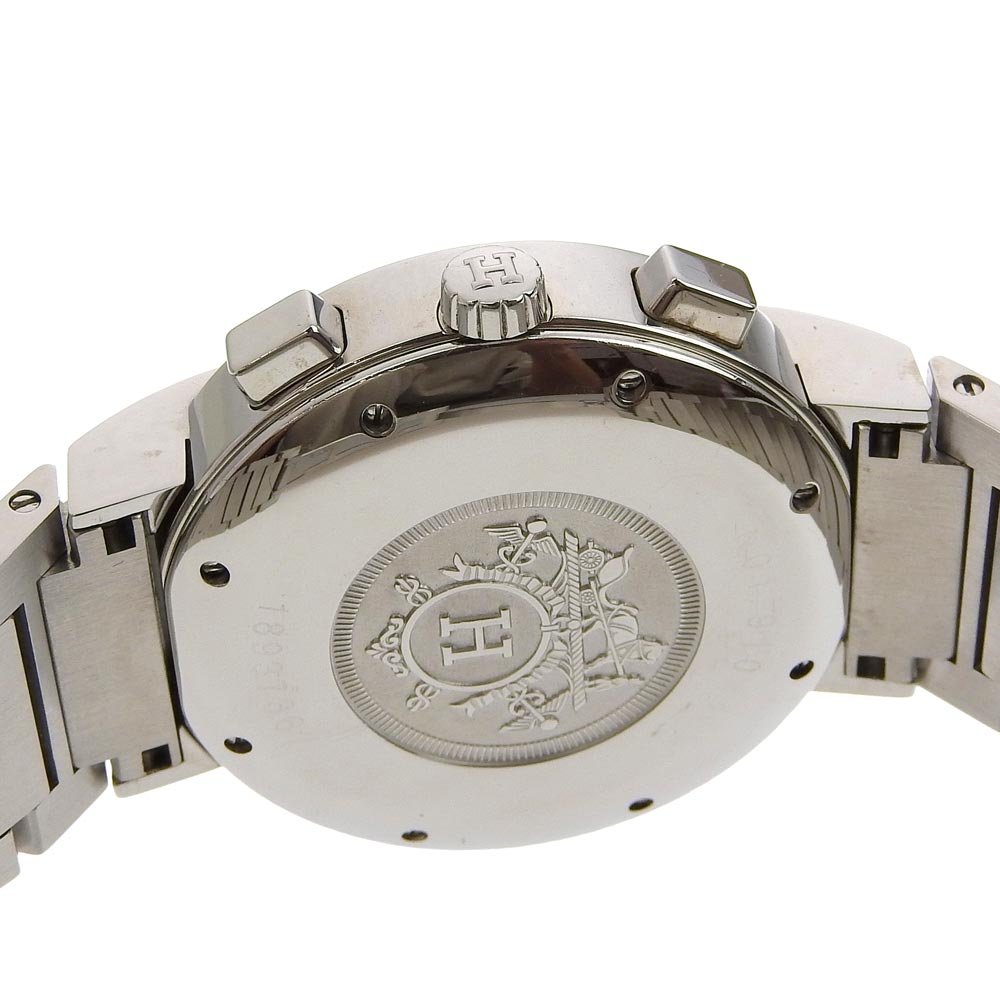 HERMES Watches NO1.910 Stainless Steel Silver Nomad White dial mens Used