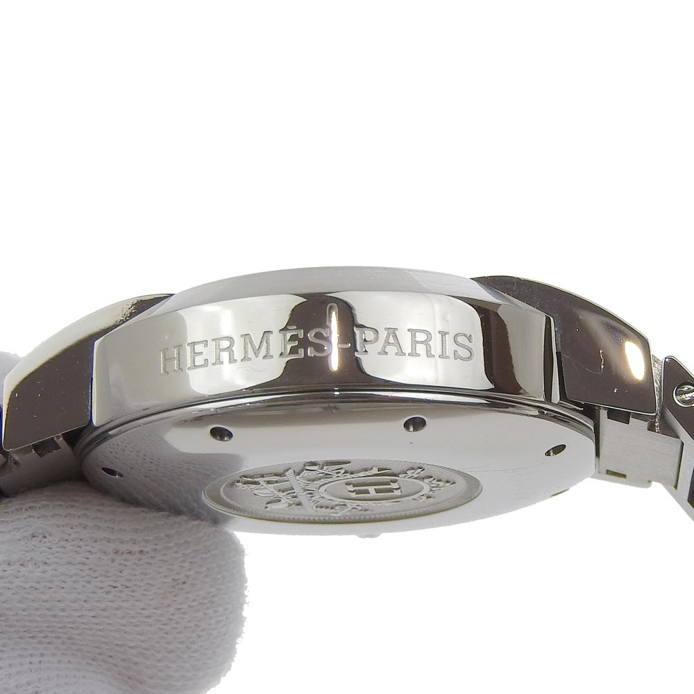 HERMES Watches NO1.910 Stainless Steel Silver Nomad White dial mens Used