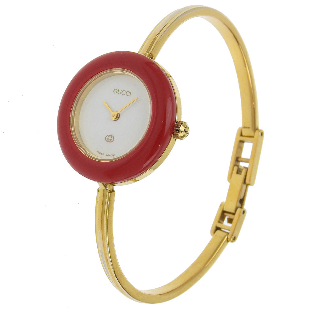 GUCCI Watches Quartz 11/12 Plated Gold gold Change bezel White dial