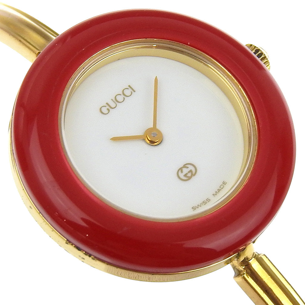 GUCCI Watches Quartz 11/12 Plated Gold gold Change bezel White dial
