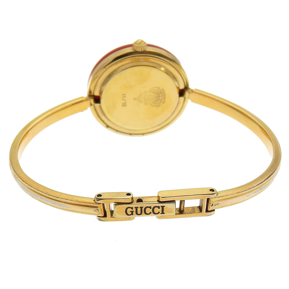 GUCCI Watches Quartz 11/12 Plated Gold gold Change bezel White dial