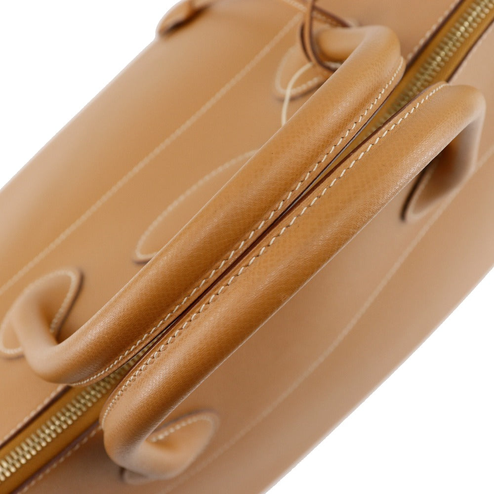 HERMES Boston Duffel bag Ardenne Camel/Gold Metal Bored 45 unisex(Unisex) Used