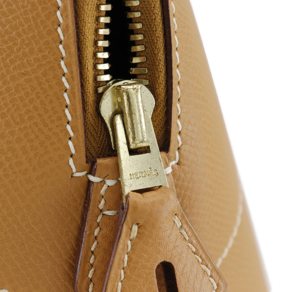 HERMES Boston Duffel bag Ardenne Camel/Gold Metal Bored 45 unisex(Unisex) Used