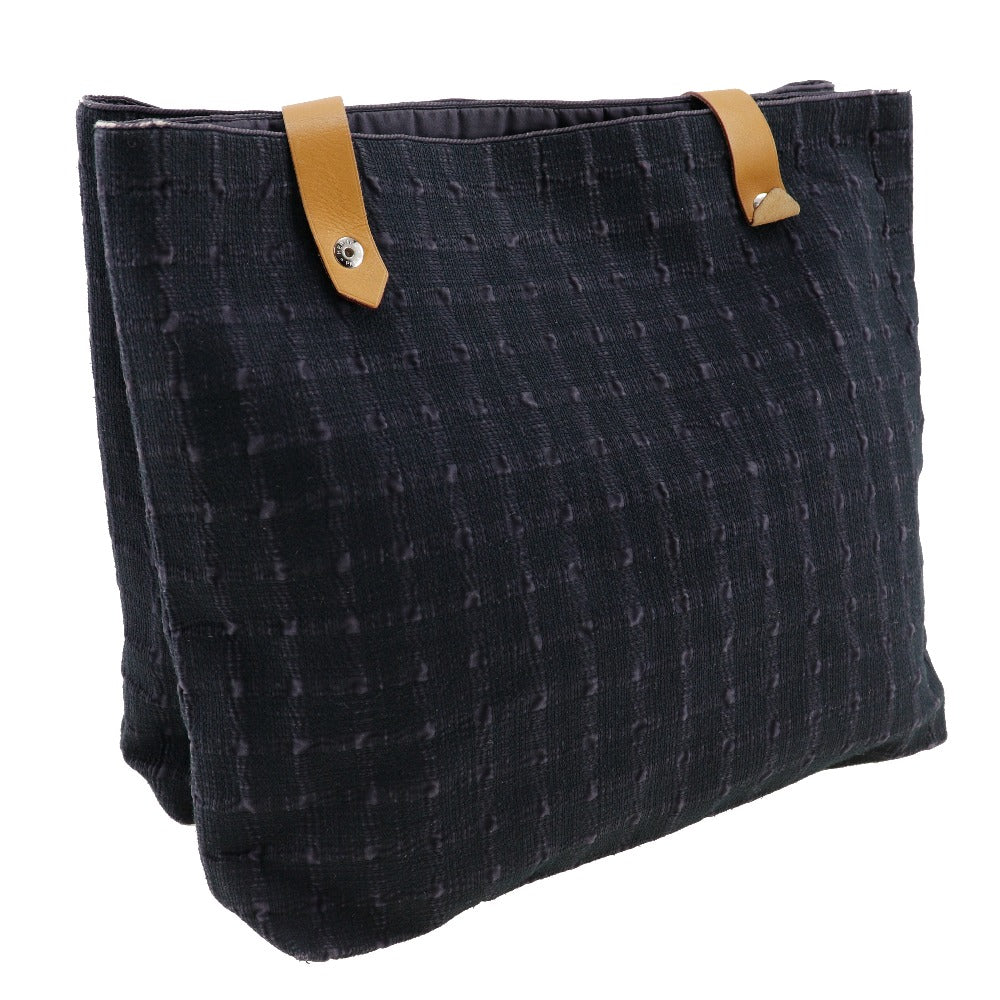 HERMES Shoulder Bag canvas black Amedaba Cava de Poche Women Used