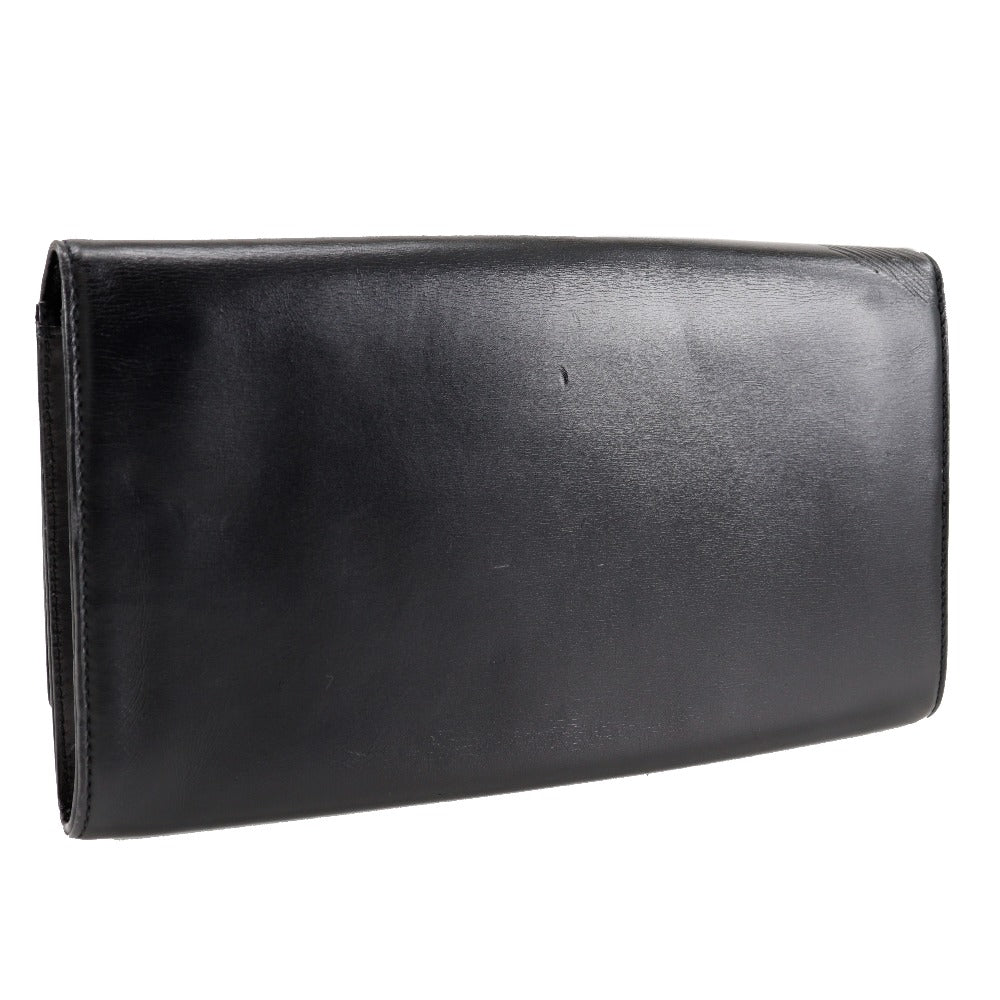 LOUIS VUITTON Clutch bag M63962 leather black Opera line Aegean