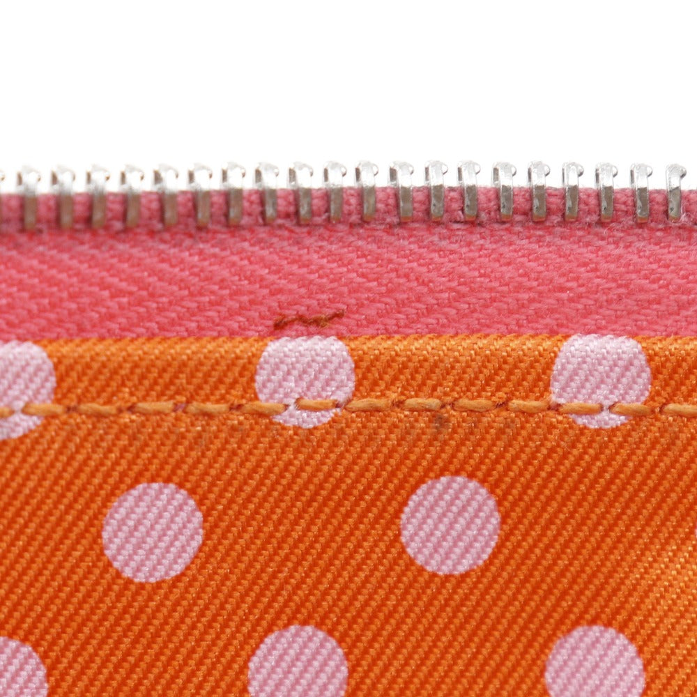 HERMES Long Wallet Purse Epsom pink Azap Long Silk Inn Women Used