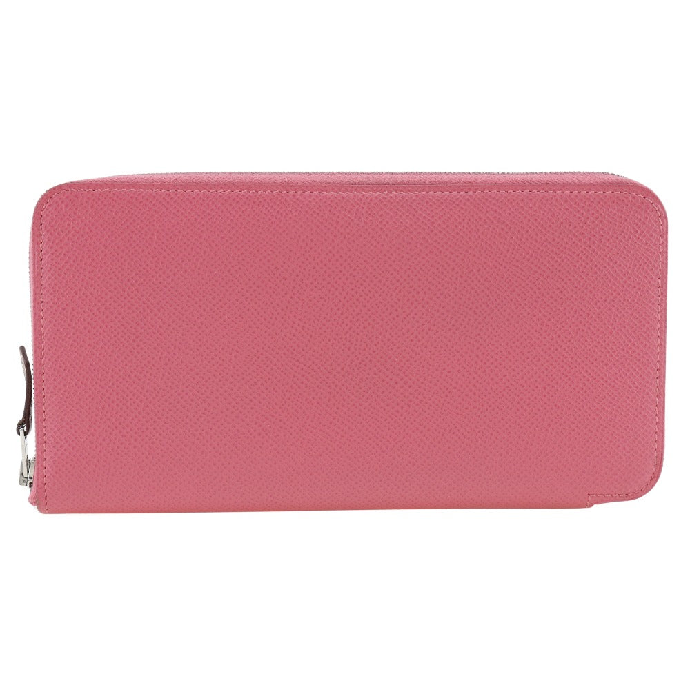 HERMES Long Wallet Purse Epsom pink Azap Long Silk Inn Women Used