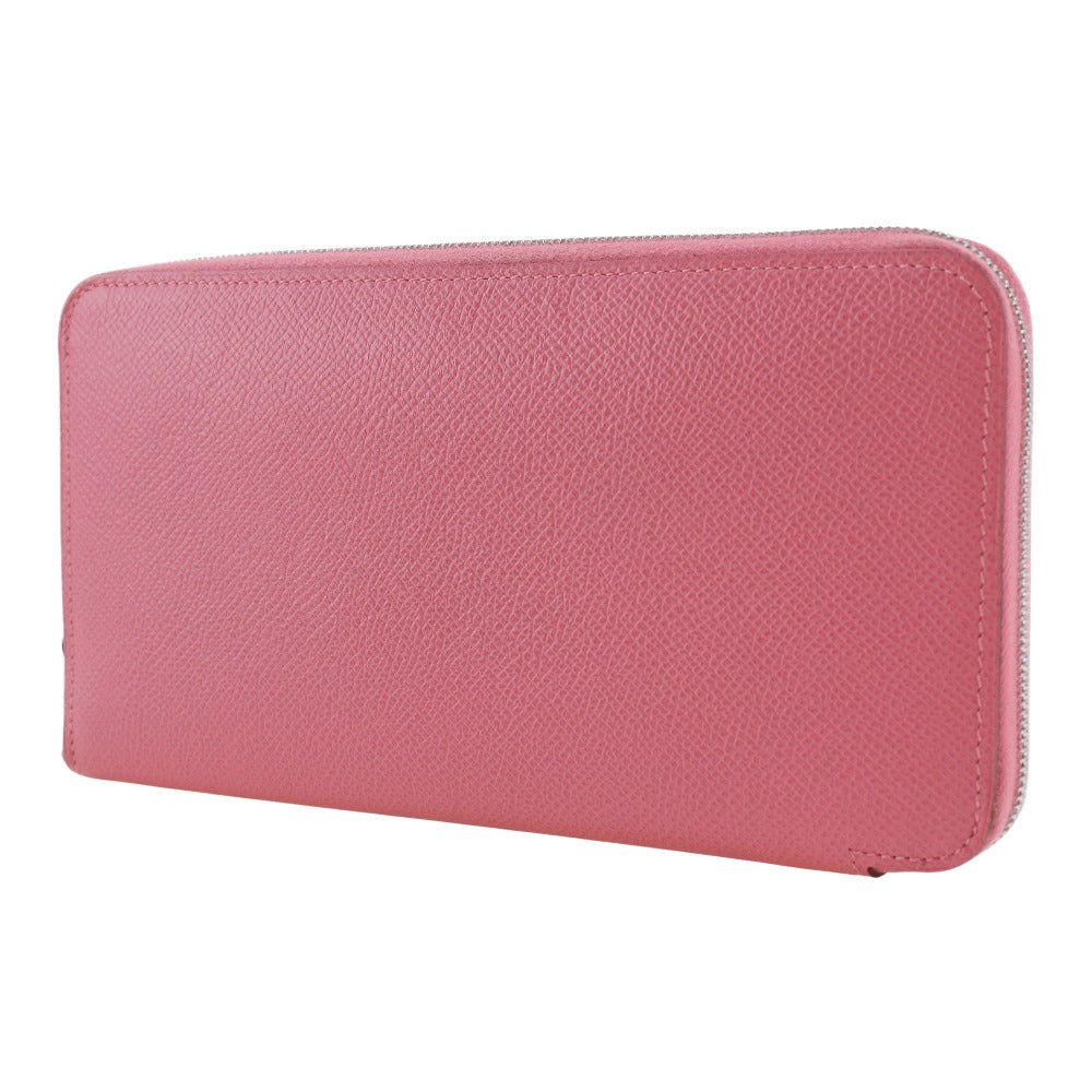 HERMES Long Wallet Purse Epsom pink Azap Long Silk Inn Women Used