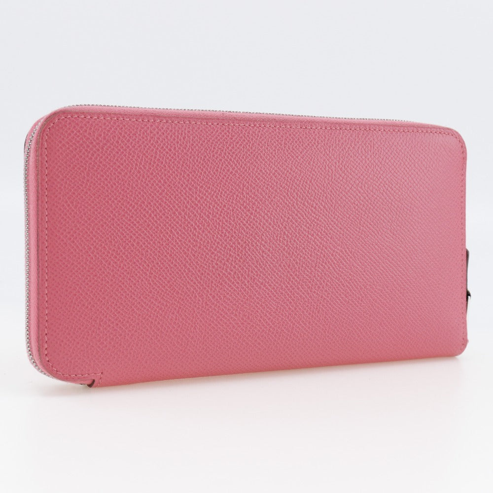 HERMES Long Wallet Purse Epsom pink Azap Long Silk Inn Women Used