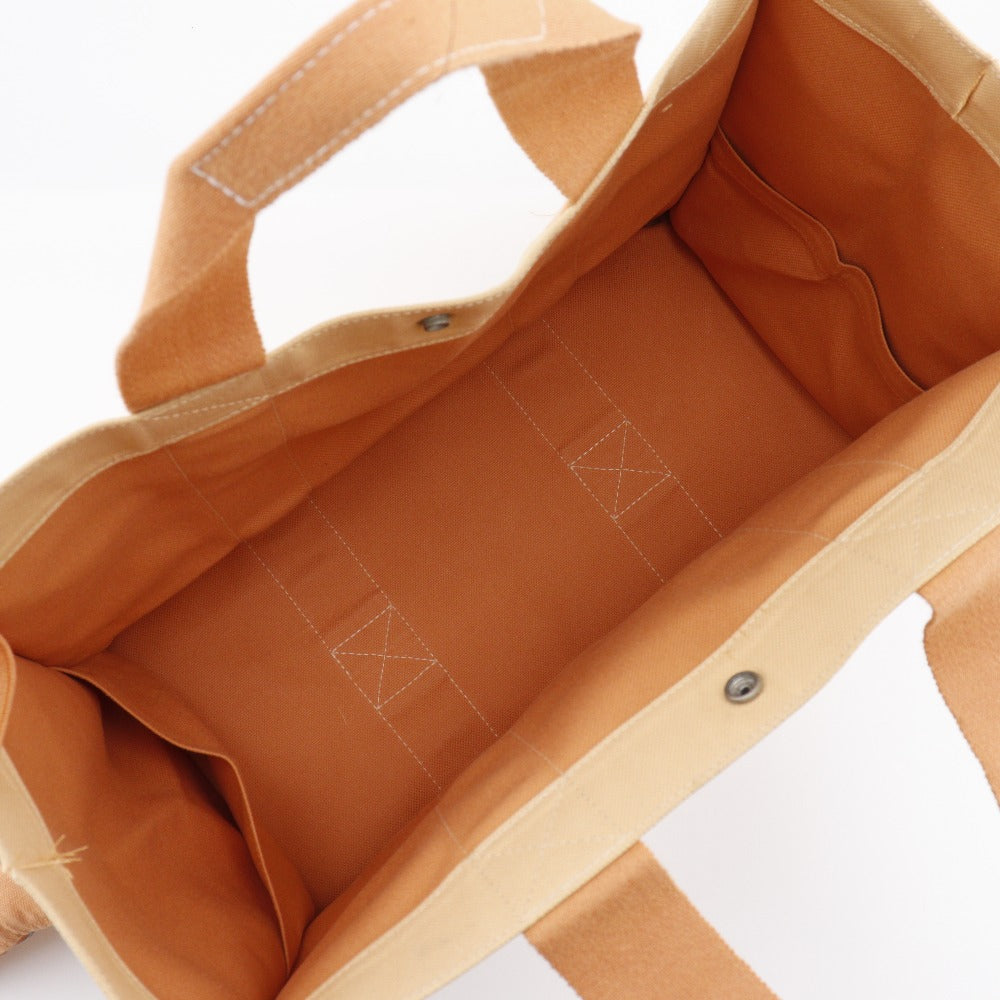 HERMES Tote Bag canvas Orange Bora Bora GM Women Used
